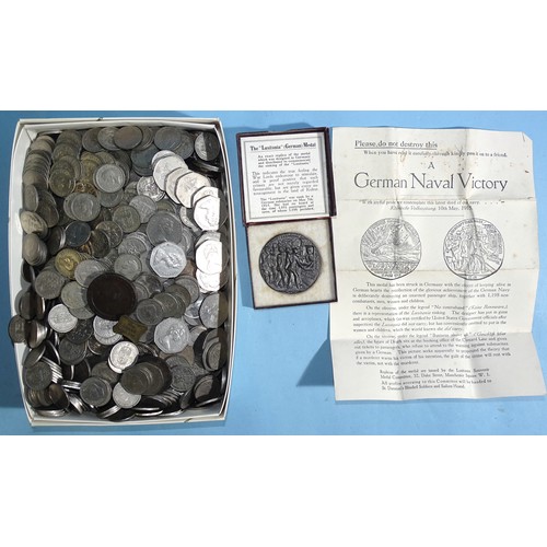 93 - A large collection of British coinage, together with a replica the 