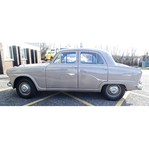 1 - A 1955 Austin Westminster Historic Vehicle, 2.6L engine, beige paint, Plymouth registration LDR 75, ... 