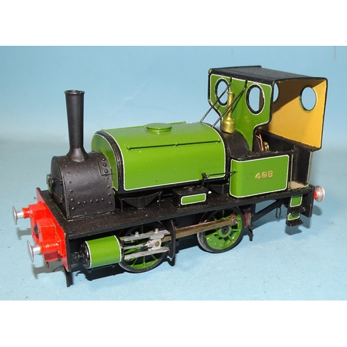 299 - Springside Models, O gauge, a kit-built LK5 Manning Wardle 0-4-0 locomotive.