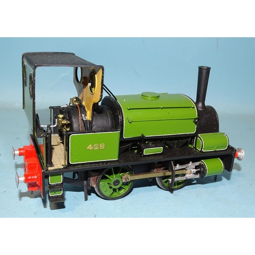 299 - Springside Models, O gauge, a kit-built LK5 Manning Wardle 0-4-0 locomotive.
