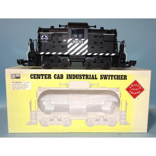 317 - Aristo-Craft Trains, 1/G gauge, 22600-01 Centre Cab Industrial Diesel Locomotive RN1600 Santa F&eacu... 