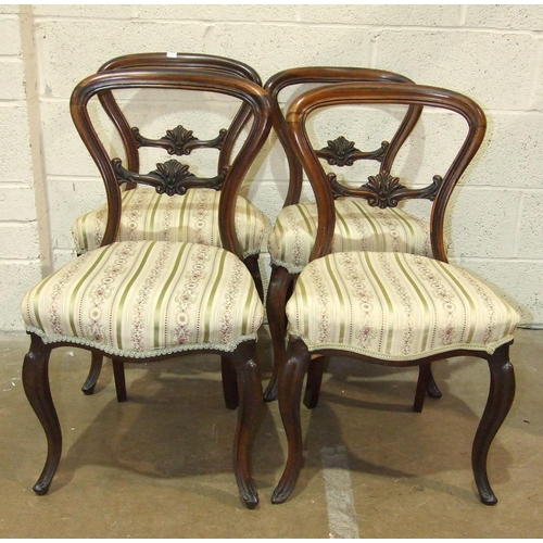 1 - Three Edwardian upholstered deep-seated armchairs, on square tapered legs with castors, together wit... 