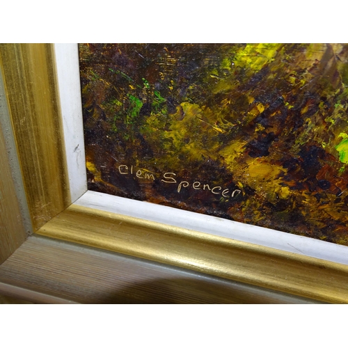 11 - Brian D Horswell, 'Waves breaking on the shore', signed, unframed oil on canvas, 51 x 76cm, Clem Spe... 