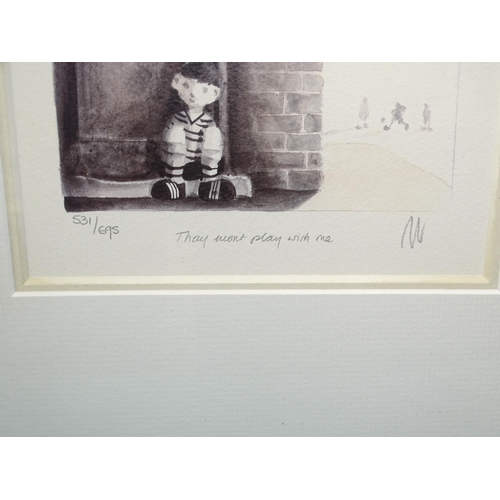 26 - Mackenzie Thorpe (British, b.1956), Game of Life Series, 'They Won't Play With Me', signed limited-e... 