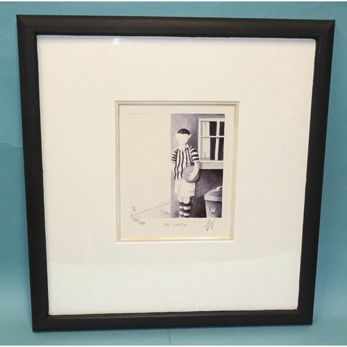 28 - Mackenzie Thorpe (British, b.1956), Game of Life Series, 'The Captin', signed limited-edition framed... 