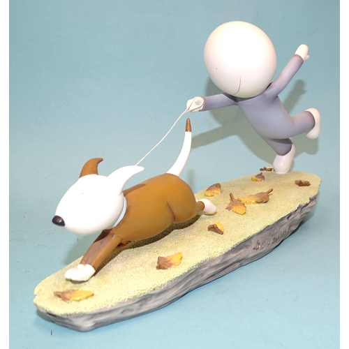 37 - Doug Hyde, (British, b.1972), 'Catch Me if You Can', cold cast porcelain sculpture, inscribed with a... 