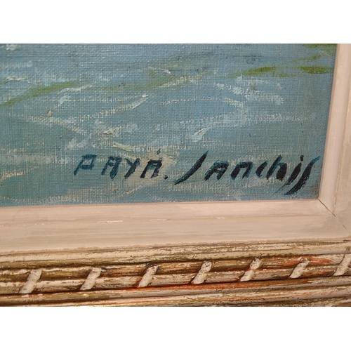 5 - Francisco Payá Sanchis (Spanish, 1892-1977) OFF MAJORCA Signed oil on canvas, dated 1958, with prese... 