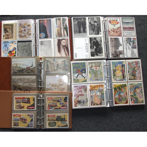 58 - A large quantity of mainly reproduction postcards, many unused, (nine albums).