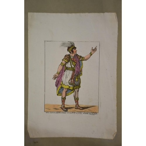 33 - Robert Dighton (c.1752-1814), a collection of satirical and political hand-coloured engravings fixed... 