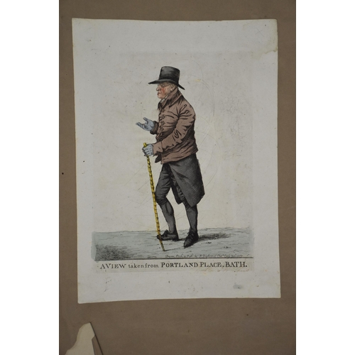 33 - Robert Dighton (c.1752-1814), a collection of satirical and political hand-coloured engravings fixed... 