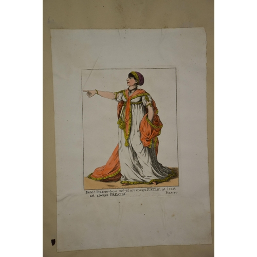 33 - Robert Dighton (c.1752-1814), a collection of satirical and political hand-coloured engravings fixed... 