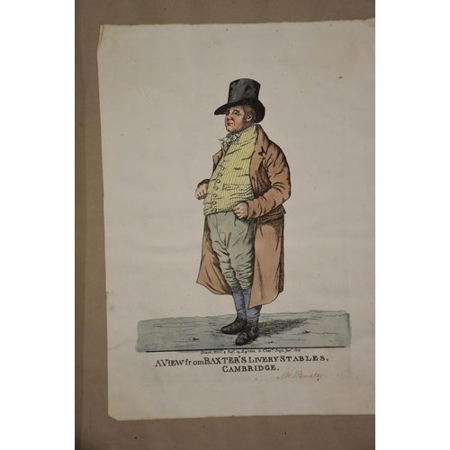 33 - Robert Dighton (c.1752-1814), a collection of satirical and political hand-coloured engravings fixed... 