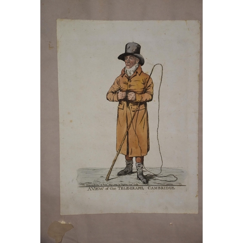 33 - Robert Dighton (c.1752-1814), a collection of satirical and political hand-coloured engravings fixed... 