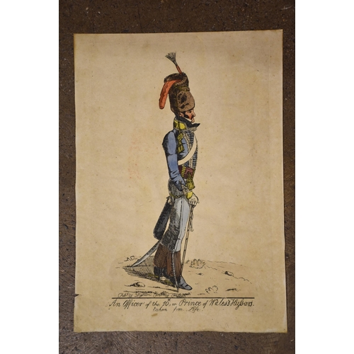 33 - Robert Dighton (c.1752-1814), a collection of satirical and political hand-coloured engravings fixed... 