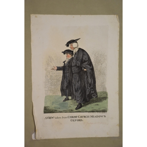 33 - Robert Dighton (c.1752-1814), a collection of satirical and political hand-coloured engravings fixed... 