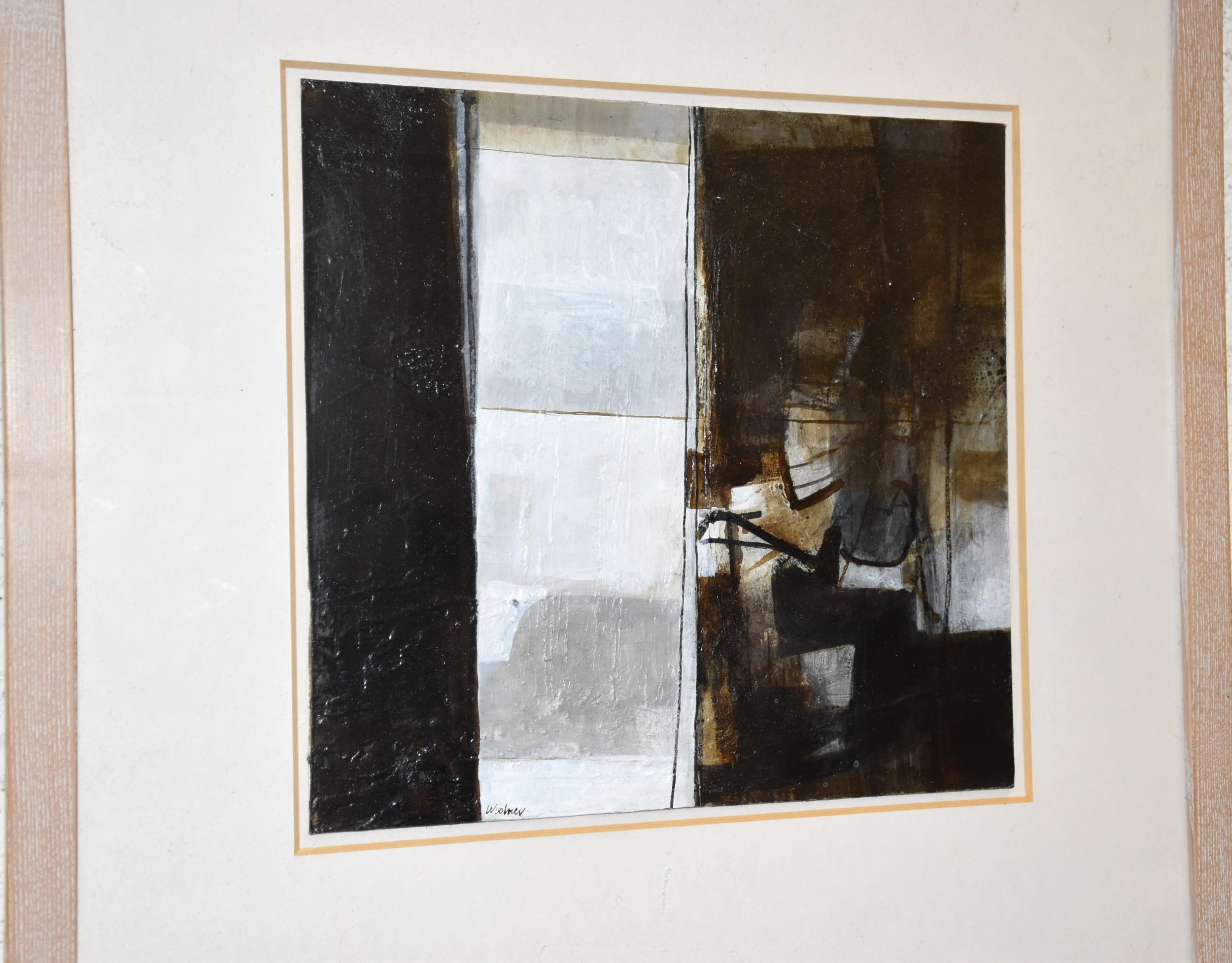 Robert Woolner (b.1946), 'Abstract, Out Late', signed mixed media on ...