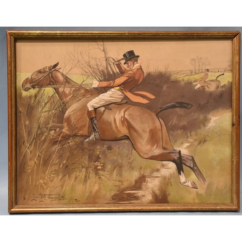 50 - After Lionel Edwards, a pair of coloured prints from the 'Hunting Types' series: 'The Thruster' and ... 