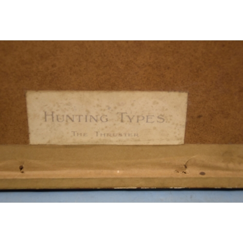 50 - After Lionel Edwards, a pair of coloured prints from the 'Hunting Types' series: 'The Thruster' and ... 