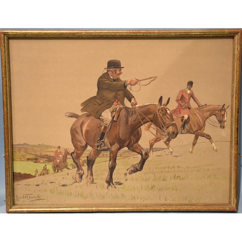 50 - After Lionel Edwards, a pair of coloured prints from the 'Hunting Types' series: 'The Thruster' and ... 