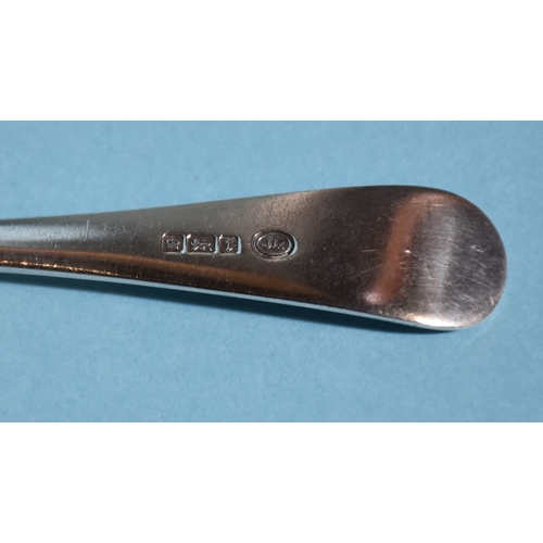 28 - A cased silver christening set (fork and spoon), Sheffield 1911, a silver spoon, a small silver-top ... 