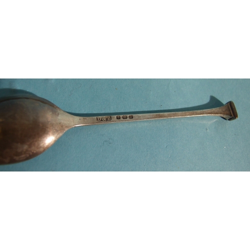 33 - A cased set of six silver seal-top coffee spoons, Birmingham 1925, maker Docker & Burn Ltd, 48.7... 