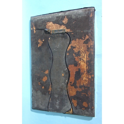 39 - An Edwardian silver-framed rectangular table mirror with relief-embossed reed and ribbon decoration ... 