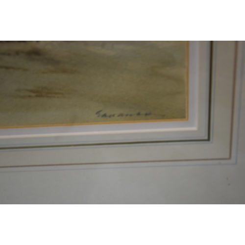 22 - Albert George Stevens (Staithes Group 1863-1925) LOWER HARBOUR, WHITBY Signed watercolour, titled ve... 