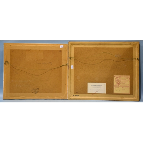 22 - Albert George Stevens (Staithes Group 1863-1925) LOWER HARBOUR, WHITBY Signed watercolour, titled ve... 