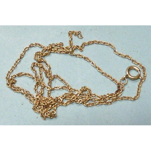 88 - A broken 9ct gold neck chain, 4g.