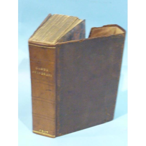 13 - Cary (John), Cary's New Itinerary folding map, hf cf gt, spine renewed, orig. marble bds, 8vo, 1798,... 