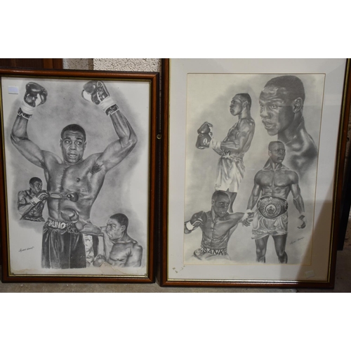 17 - A framed poster for the European, British & Commonwealth Middleweight Champion, between Tony Sib... 