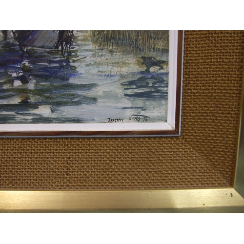 38 - Jeremy King (1933-2020) MILL OUTSIDE LETCHLADE Signed oil on board, dated '76 and titled verso, 30 x... 