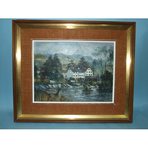 38 - Jeremy King (1933-2020) MILL OUTSIDE LETCHLADE Signed oil on board, dated '76 and titled verso, 30 x... 