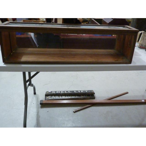 55 - A cased set of twelve each plated dessert knives and forks, a doll's wooden cradle, a wood and glass... 