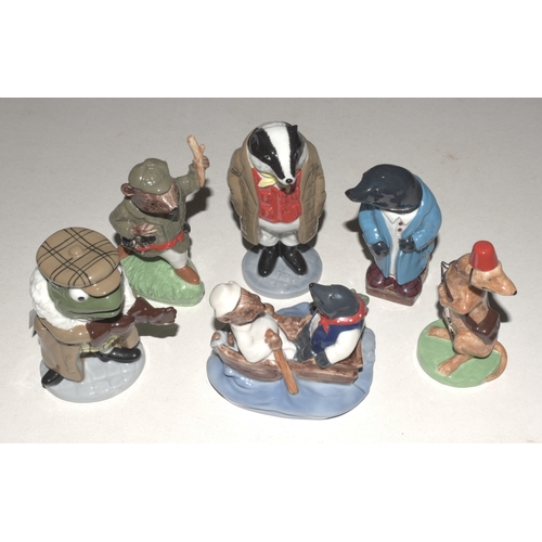 A set of six Wade International Collectors Club Wind in the Willows ...