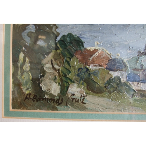 3 - Henry Edmunds Crute (1888-1975) LOOE, CORNWALL, Signed oil on board, later inscribed verso, 22 x 28c... 