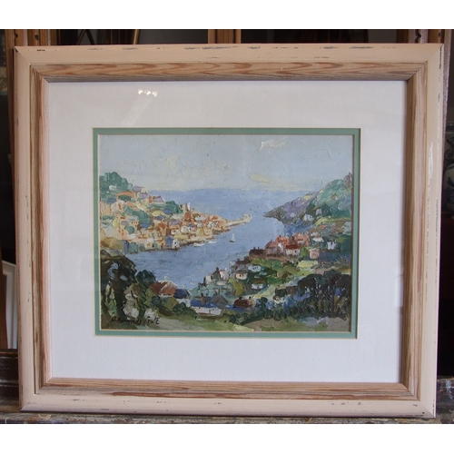 3 - Henry Edmunds Crute (1888-1975) LOOE, CORNWALL, Signed oil on board, later inscribed verso, 22 x 28c... 