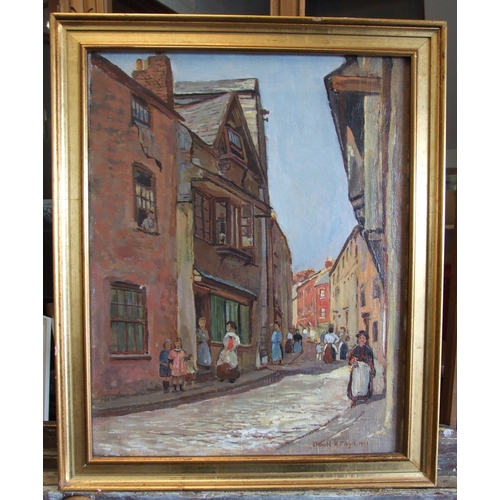4 - Donald H Floyd (1892-1965) NEW STREET, BARBICAN Oil on canvas laid on board, signed and dated 1920, ... 