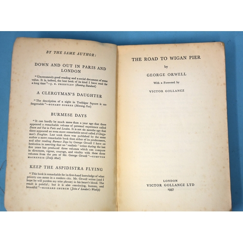 1 - Orwell (George), The Road to Wigan Pier, 1st edn, orig. limp/orange wrappers, fraying and wear to wr... 