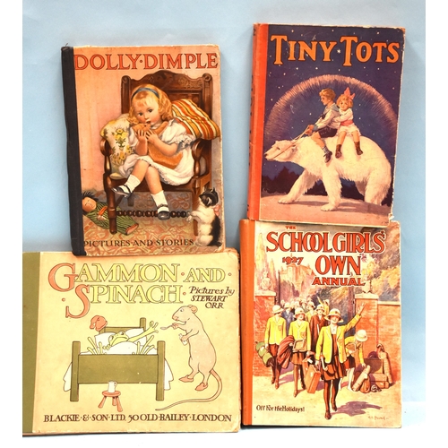 12 - A quantity of mainly children's books with decorative cloth bindings, including the Boys Book of the... 