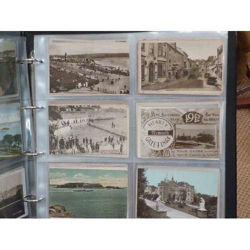 20 - An album of approximately 280 postcards of Plymouth and environs, many RPs, mainly early-20th centur... 