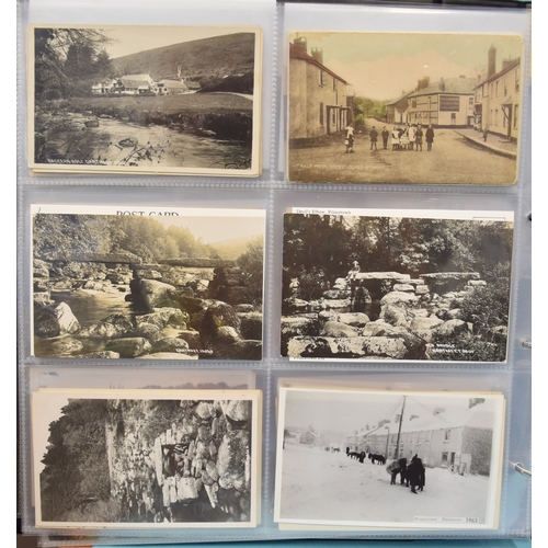 25 - An album of approximately 180 postcards of Yelverton, Bere Alston, Princetown and Tamerton Foliot, i... 