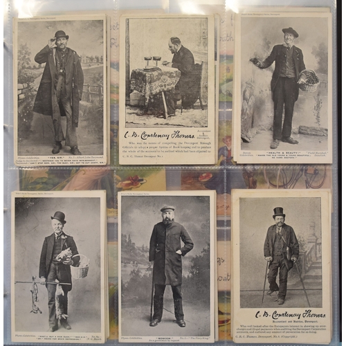 27 - An album of approximately 200 postcards, mainly Plymouth-related pull-outs, comic and greetings card... 