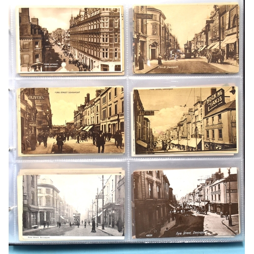 29 - An album of approximately 350 postcards of Plymouth, including RPs by Valentine, Rotary Photo, Photo... 