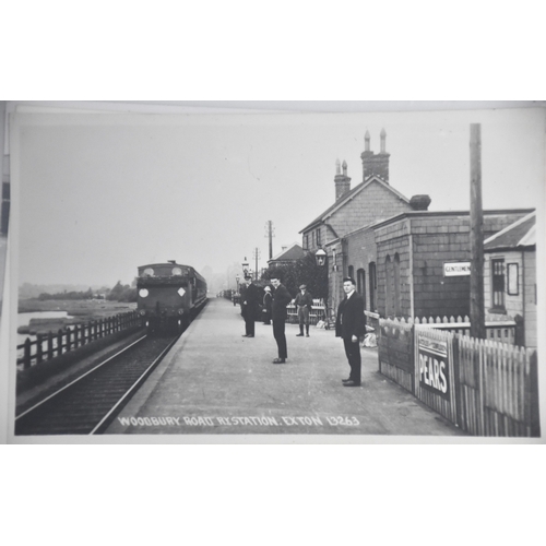 32 - Approximately seventy postcards and photographs of mainly Plymouth stations, railway workmen and tra... 