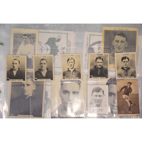 33 - Thirty-eight postcards of Plymouth football teams and supporters, including Plymouth v Devonport Alb... 