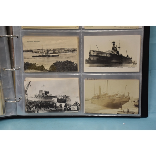 35 - A collection of approximately 270 postcards of Devonport Dockyard, many RPs of ships, crews, dockers... 