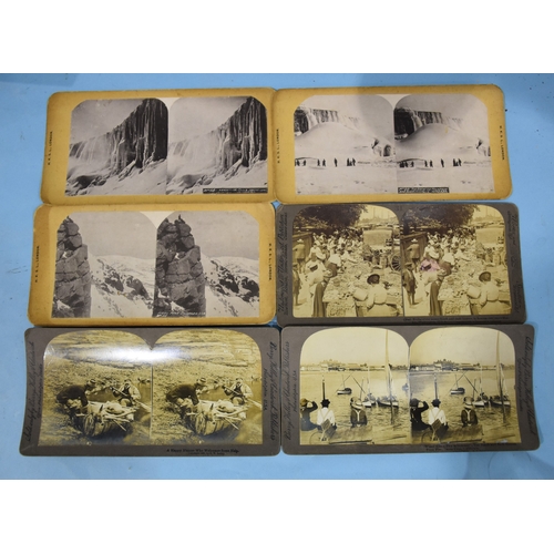 49 - Seventy-three stereoscopic cards, including two Berry, Kelley & Chadwick sets of twelve story ca... 