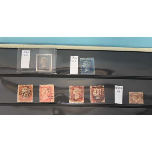 56 - A collection of GB stamps in an album, from 1840 1d black (used), 1924 and 1925 Wembley sets (mint) ... 