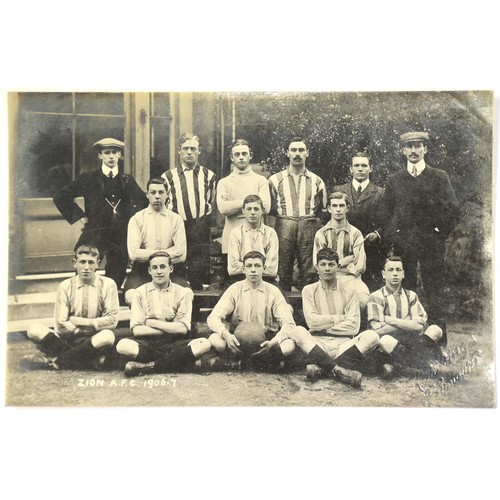 33 - Thirty-eight postcards of Plymouth football teams and supporters, including Plymouth v Devonport Alb... 